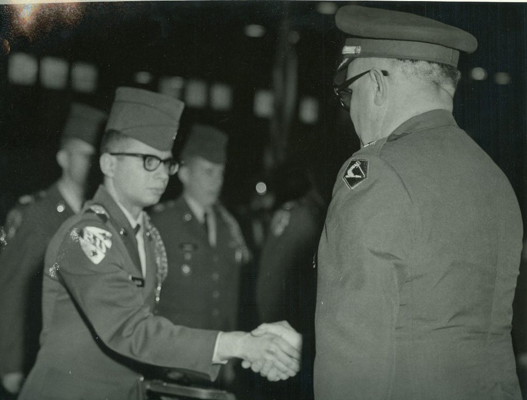 Tory Salvia receives Superior Cadet Award in1964.